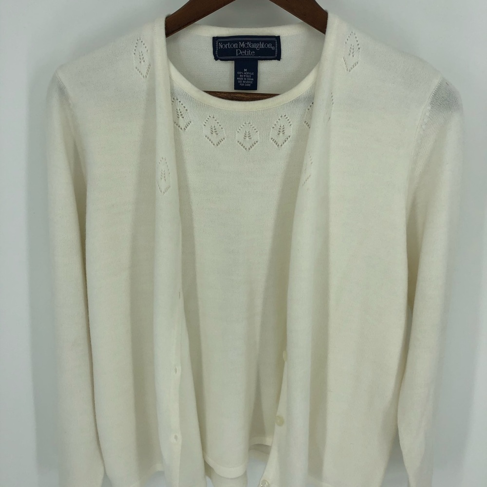 Norton McNaughton Petites Ivory sweater